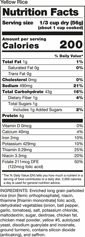 Nutritional Information