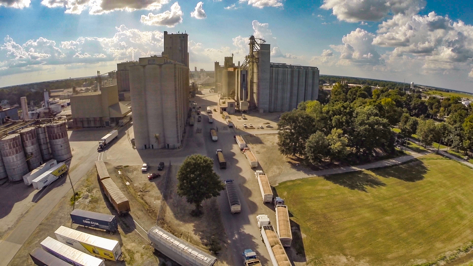 Aerial view Stuttgart Mill